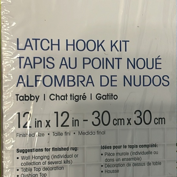 Wonder Art Latch Hook Kit Tabby Cat New in box - Picture 2 of 4